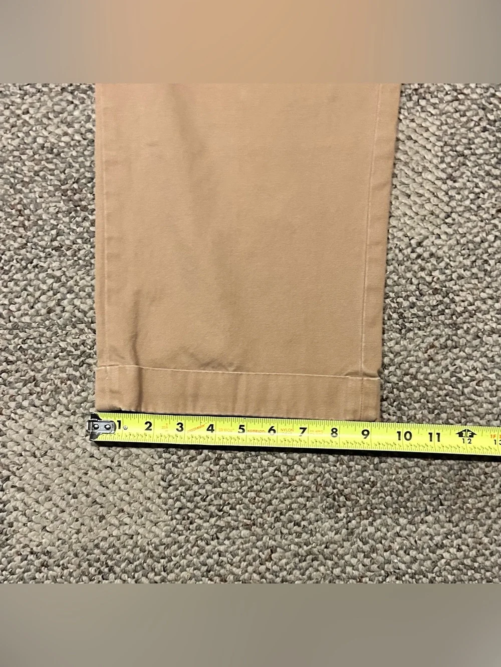 Vintage Banana Republic Smithfield Chino Mens 35x30 Tan Pleated Cuffed Y2K